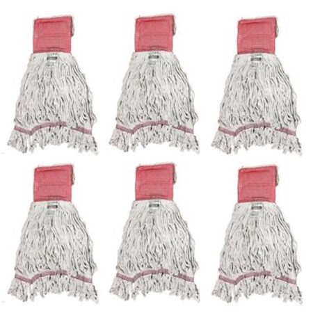 Emsco Group Large 4-Ply Looped End Cotton Mop With Band 6512-6